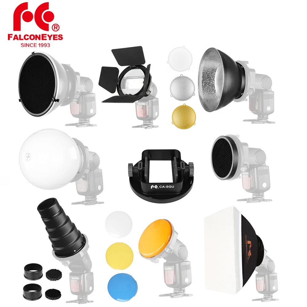 Комплект аксессуаров для вспышки Falcon Eyes Flash Diffuser K9/K-9 Универсальное крепление