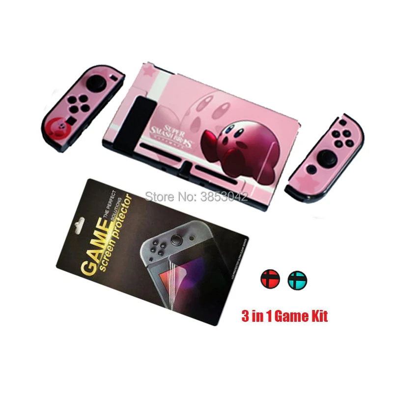 A073-2SSBCAP-SP Защитный чехол 3 в 1 для Funda shand Switch Joy-Con ДЛЯ NS JoyCon, чехол для NX Joy Con, чехлы для контроллера - Цвет: A073-2SSBCAP-SP