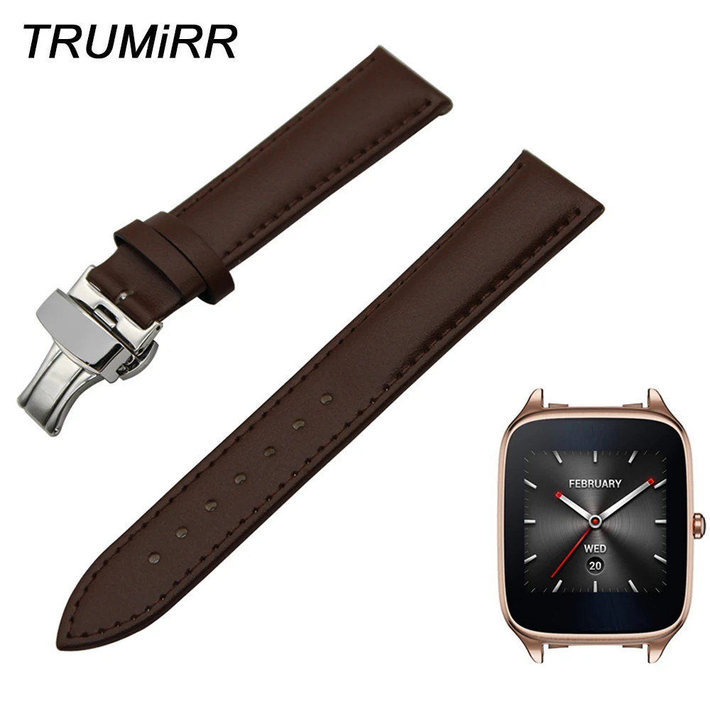 Ремешок для часов из натуральной кожи Asus ZenWatch 2 22 мм WI501Q LG G W100 W110 Urbane W150 браслет с