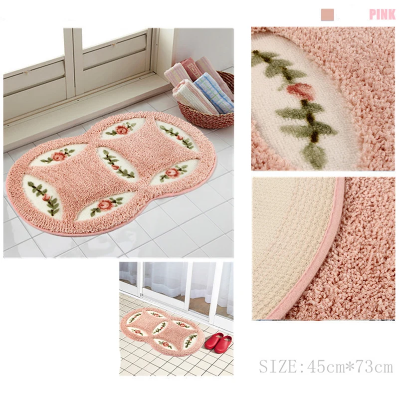 USPIRIT ПВХ сетчатые коралловые флисовые уличные коврики для ванной комнаты