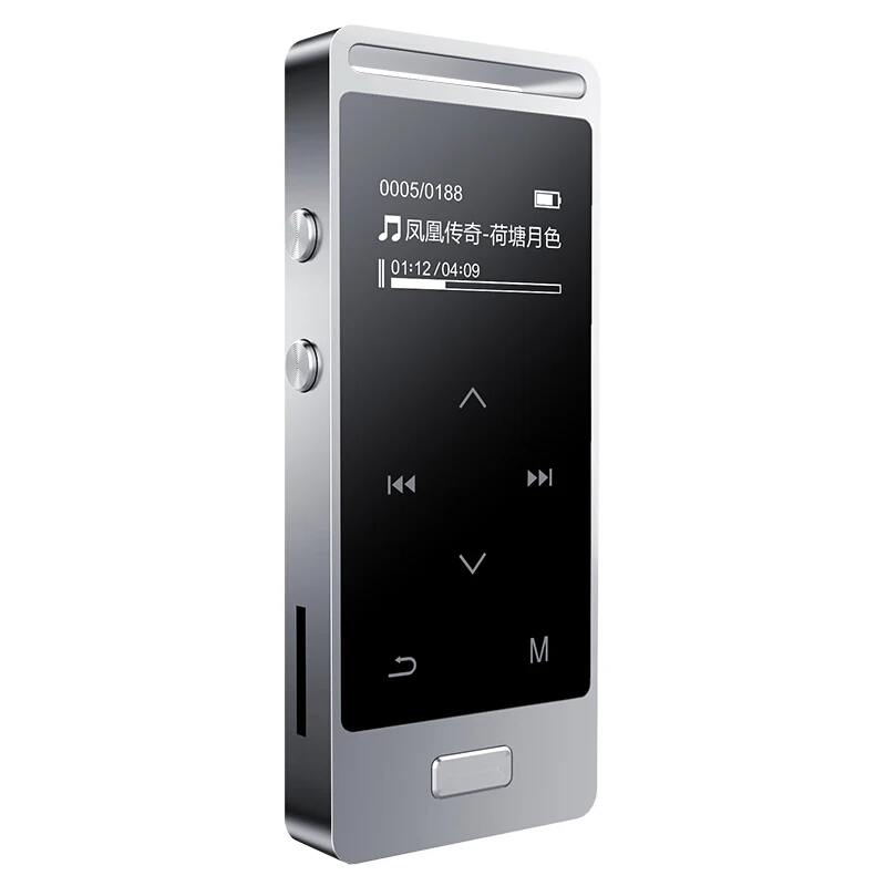Yescool X3 металлический спортивный MP3-плеер Портативное аудио 8 Гб со встроенным динамиком fm-радио TF сенсорный экран HIFI loseless музыкальный плеер