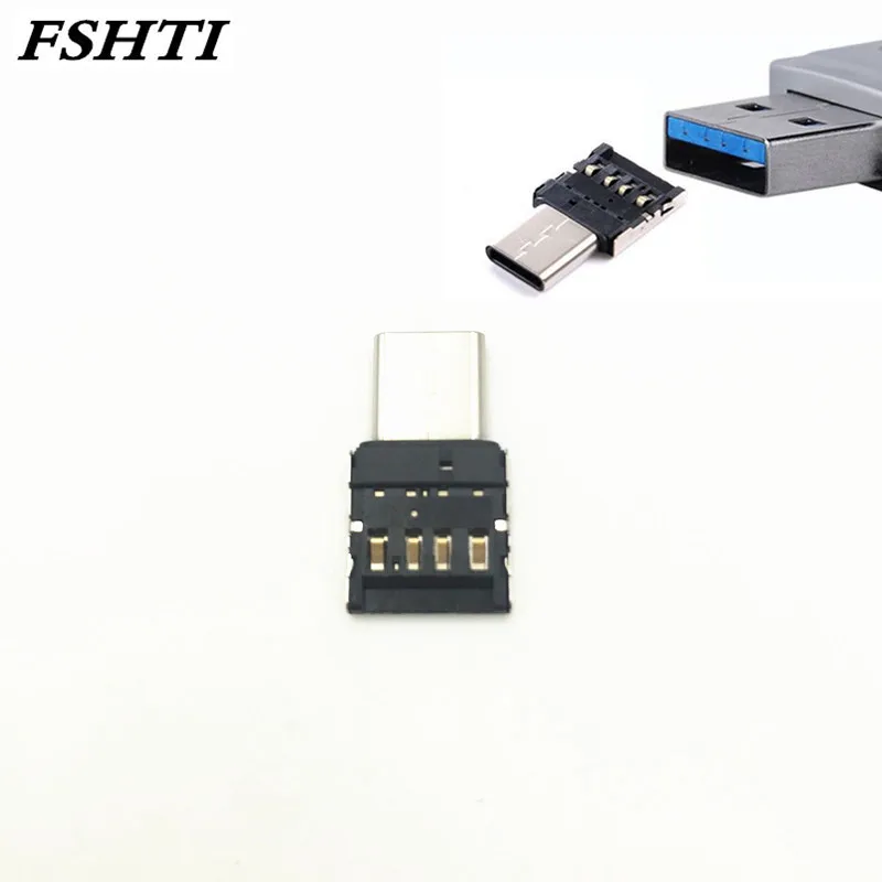 2 шт./лот адаптер с разъемом Type C на USB OTG для флеш накопителя S8 note 8 телефона