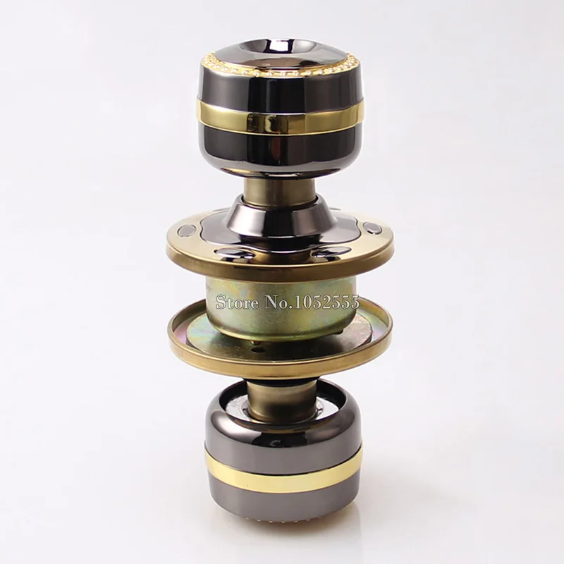 Высококачественная Латунь Цилиндрические Вход Дверные Ручки Защелка Замка С 3