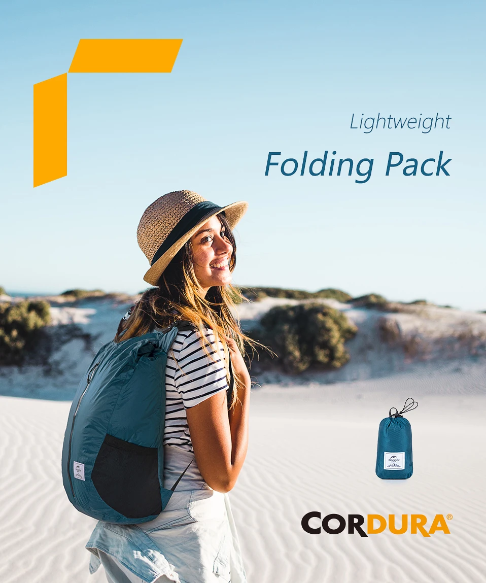 Naturehike Легкая спортивная сумка из ткани Cordura 30D нейлоновая сумка для бега 25L складная сумка модный рюкзак городская сумка
