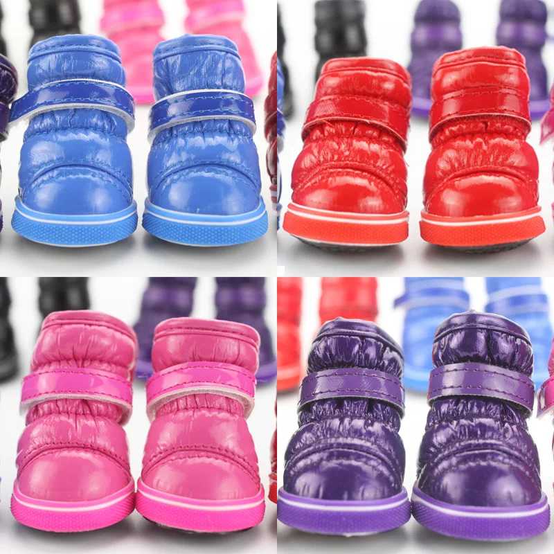4 шт./партия зимняя обувь для собак и щенков|dog shoes|dog winter shoeswinter dog shoes |