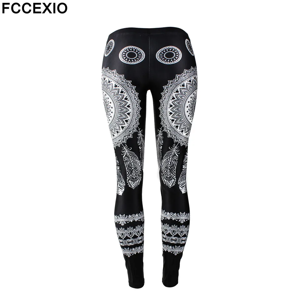 FCCEXIO Новое поступление 2019 Легинсы Женские легинсы для фитнеса с цифровым принтом