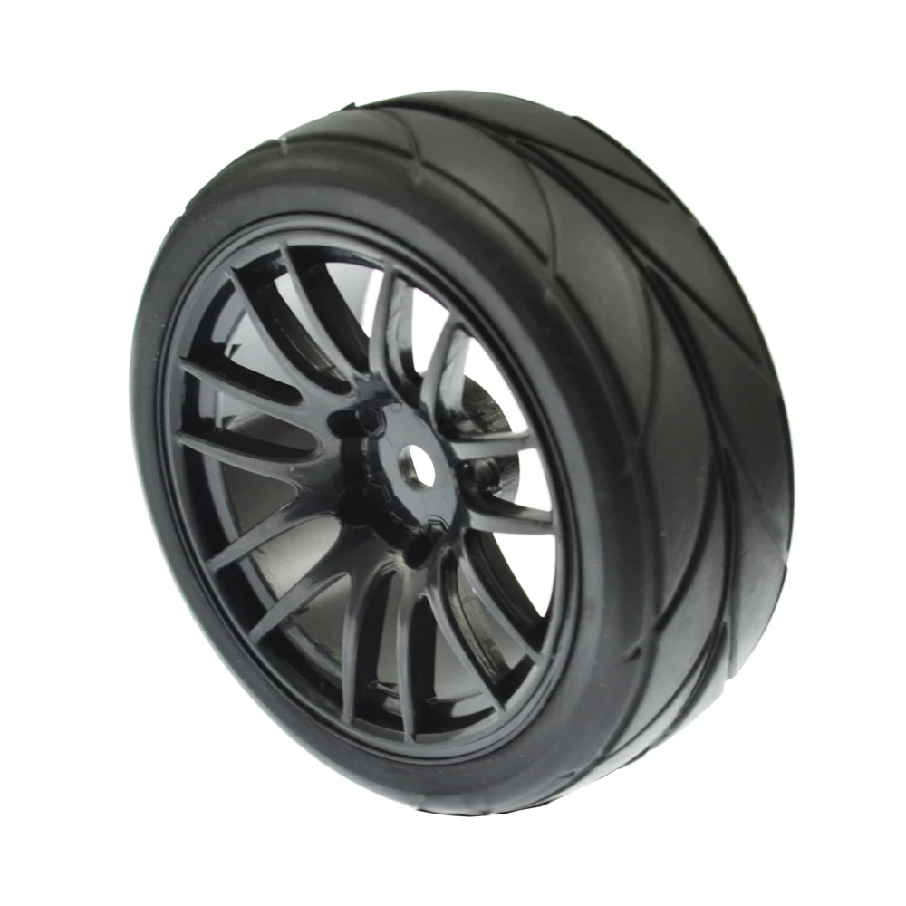 4 шт. 1/10 RC автомобильные резиновые шины и колесные диски для HSP HPI Tamiya TT01 TT01E TT02|rc