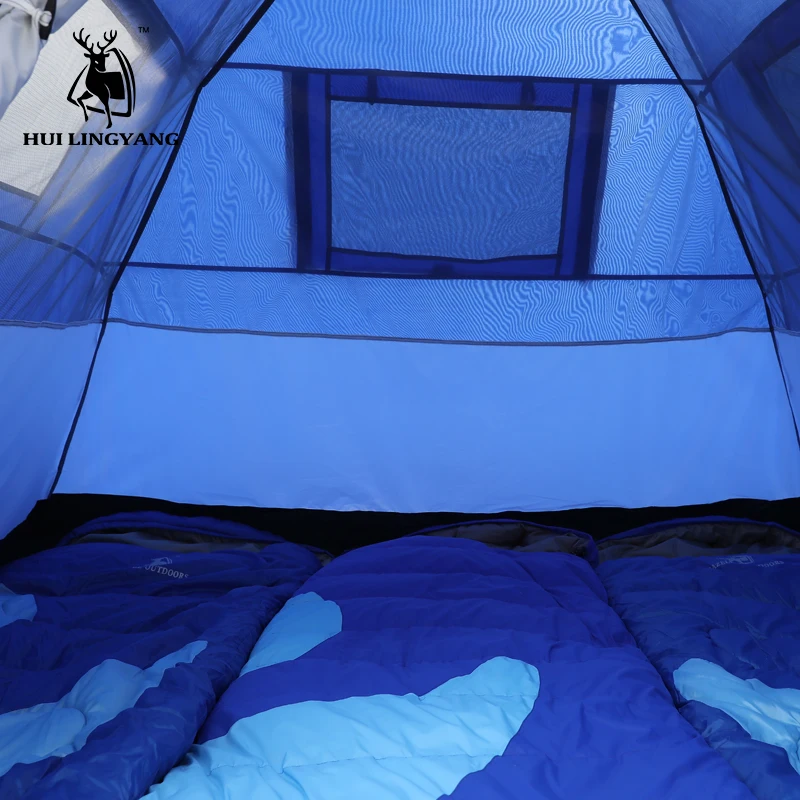 

3-4 Person Outdoor tent 210*210*145cm Double Layer Camping Tents Hydraulic automatic Waterproof Large beach Hiking Tent