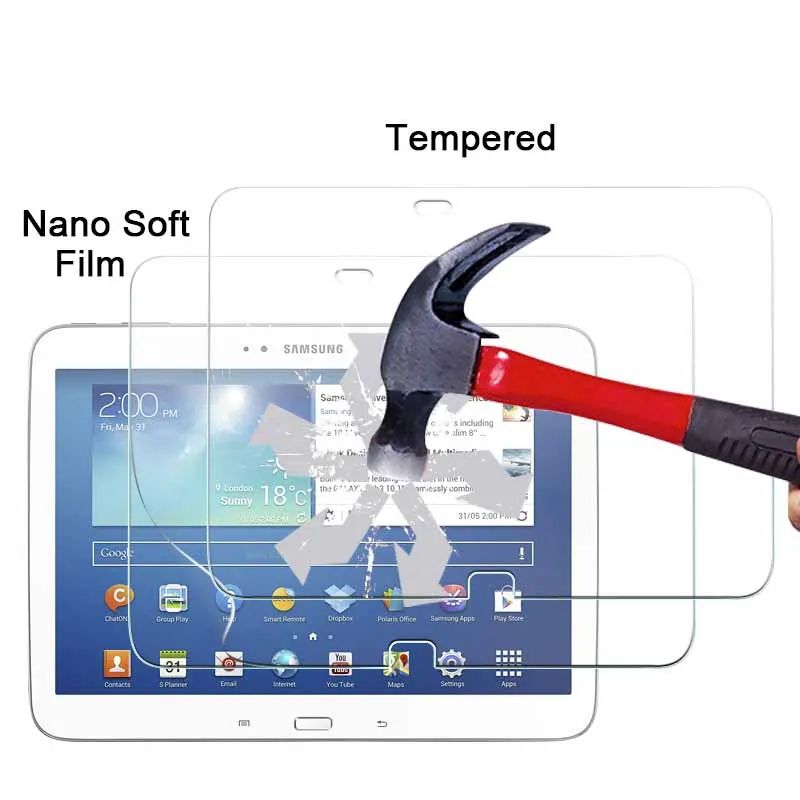 1pce Взрывозащищенная нано мягкая пленка для Samsung Galaxy Tab 3 10 1 P5200 &quotTAB