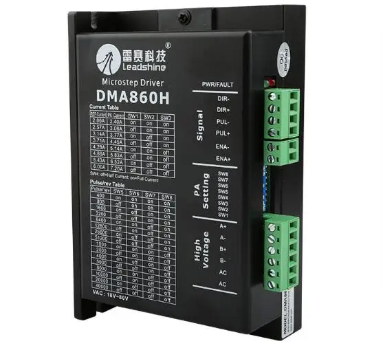 Бесплатная доставка двухфазный цифровой шаговый Драйвер Leadshine Base on DSP design DMA860H