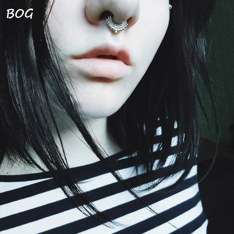 BOG Fashion 1 шт. настоящая перегородка для носа пирсинг кольцо тела ювелирное изделие