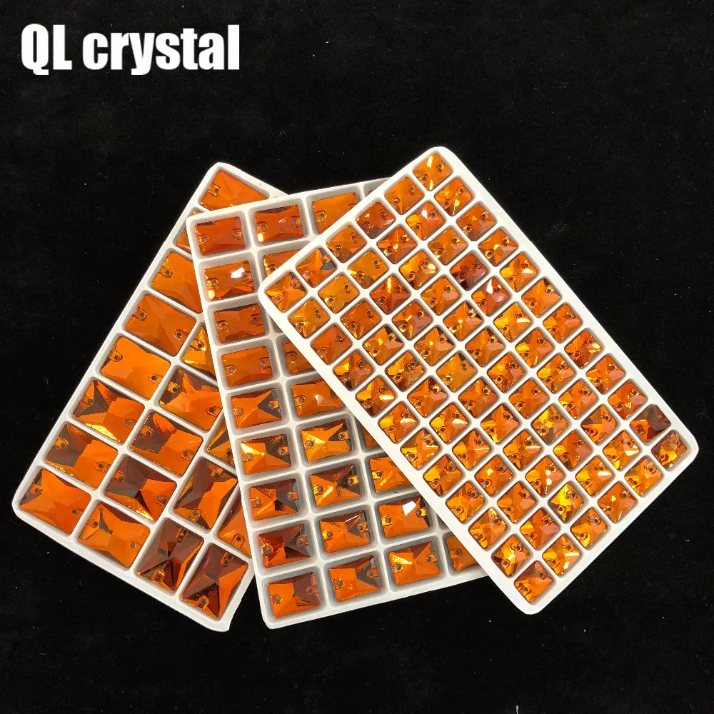 8x10,10x14,13x18 мм красный кофе пришить Кристалл горный хрусталь Flatback для свадебного платья DIY Одежда, обувь, сумки аксессуары