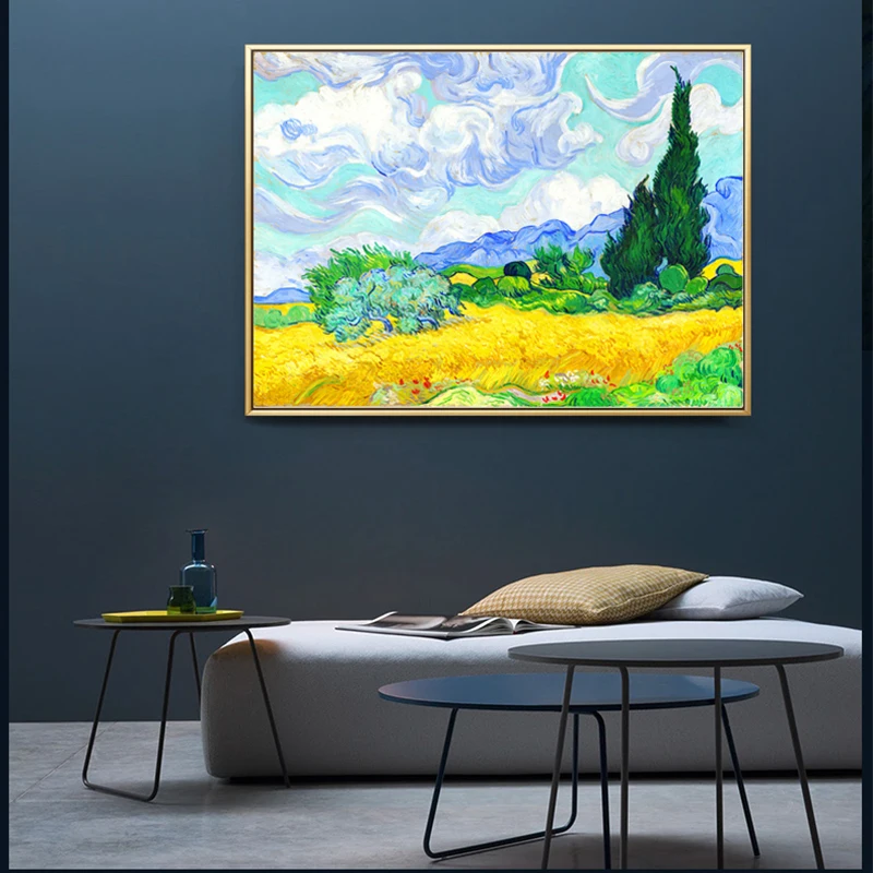 Famous Oil Painting Van Gogh Irises Wall Art Pictures For Living Room Abstract Starry Sky HD Canvas Posters And Prints | Дом и сад