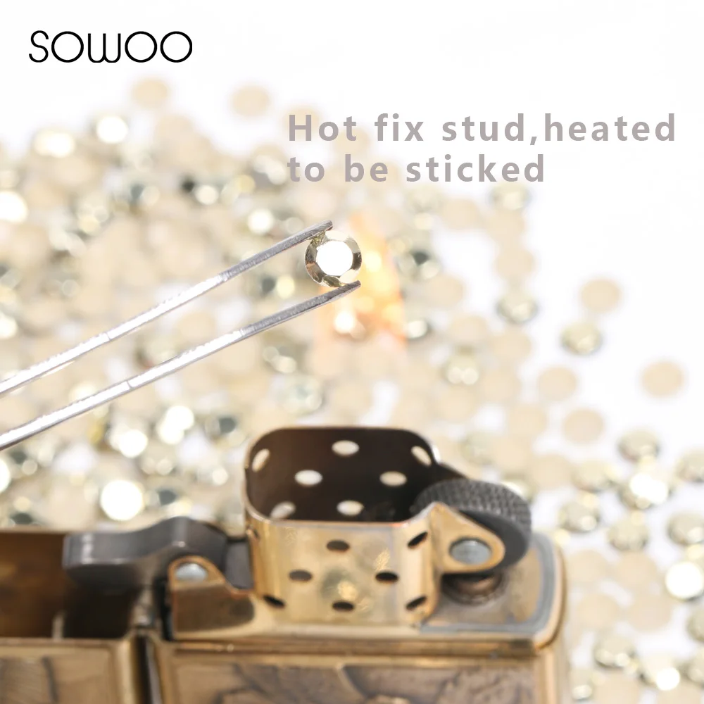1440pcs/lot lead free Hot Fix Studs Tanzanite color Wholesales nailhead Iron On Rhinestud baby rhinestone | Дом и сад