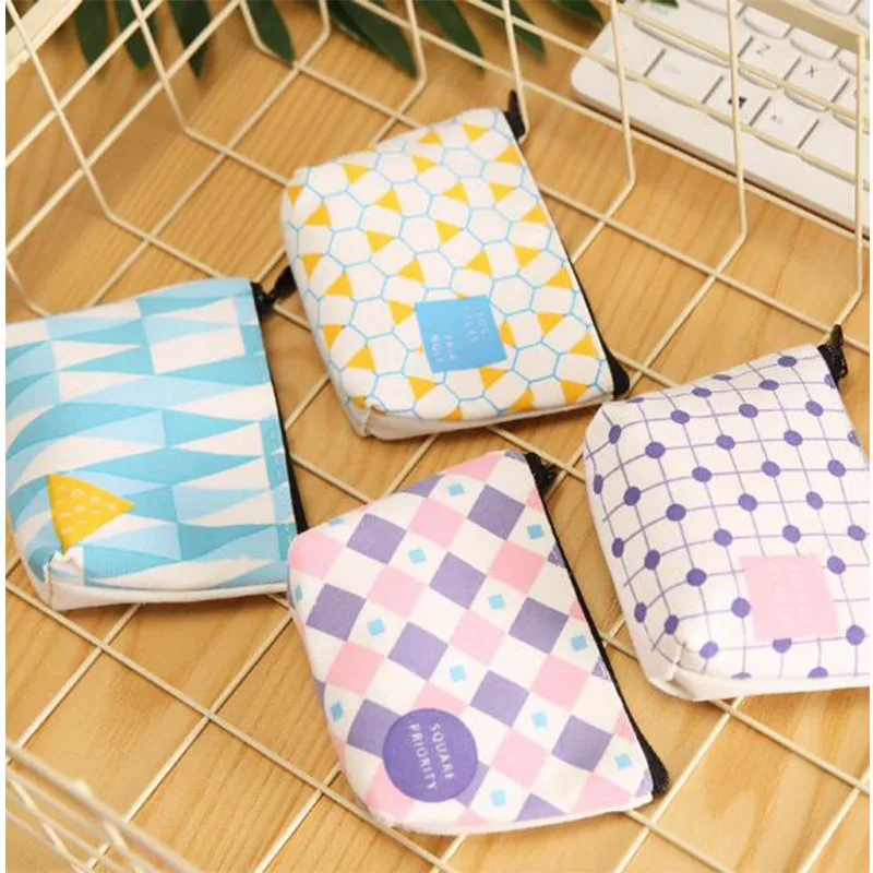 Кошелек для монет холщовые Мини кошельки кошелек на молнии Дамский кредитница