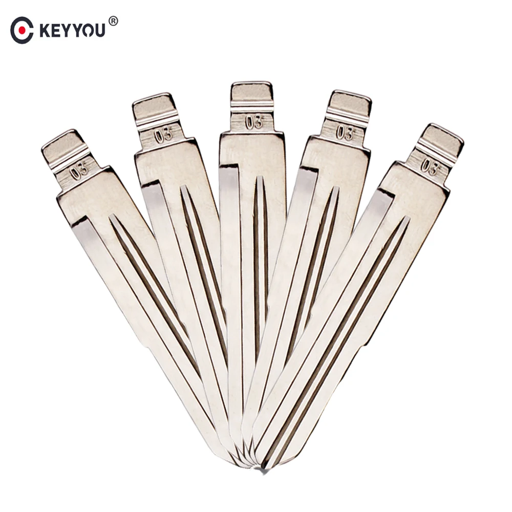 Флип лезвие KEYYOU 10X #03 для Honda Accord Civic пробег Buick Triumph Chevrolet Aveo Uncut NO.03 ключа|Ключ от