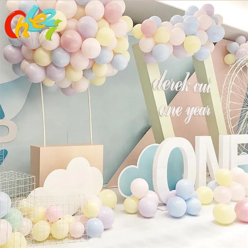 100 шт 5 дюймов/10 дюймов Macaron цветной латексный шар Свадебные Воздушные шары для