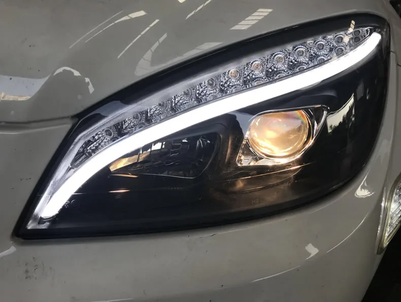 Модифицированные автомобисветодиодный ксеноновые фары HID для W204 W205 C180 C200 C260 2007-2011