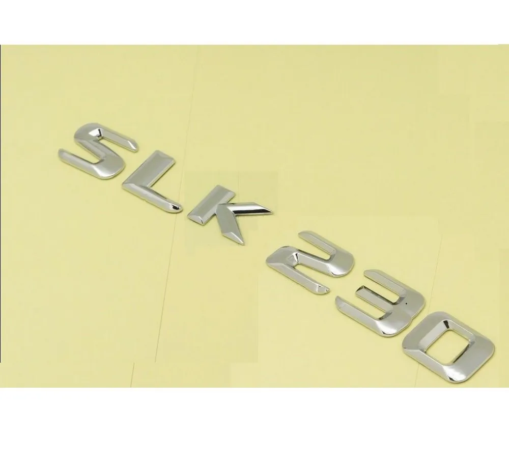 Хромированная Эмблема багажника для Mercedes Benz SLK32 SLK55 AMG SLK200 SLK230 SLK250 SLK300 SLK320 SLK350 4matic