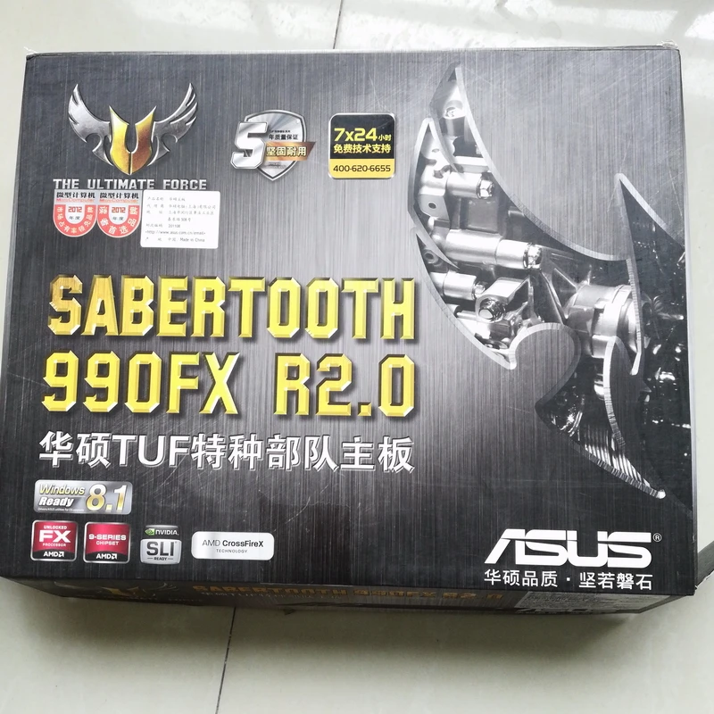 Материнская плата SABERTOOTH 990FX R2.0 Socket AM3 + DDR3 32 ГБ для настольных ПК поддержка FX8350 в