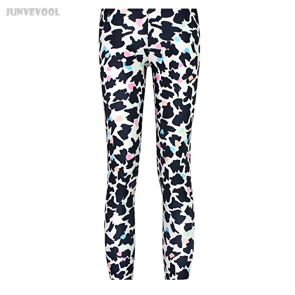 Глянцевые леггинсы женские сексуальные черные леопардовые панк Клубная одежда в