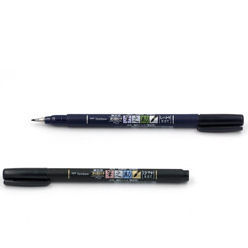 Каллиграфия TOMBOW Мягкие кисти маркеры черные чернила ручки для письма рисования