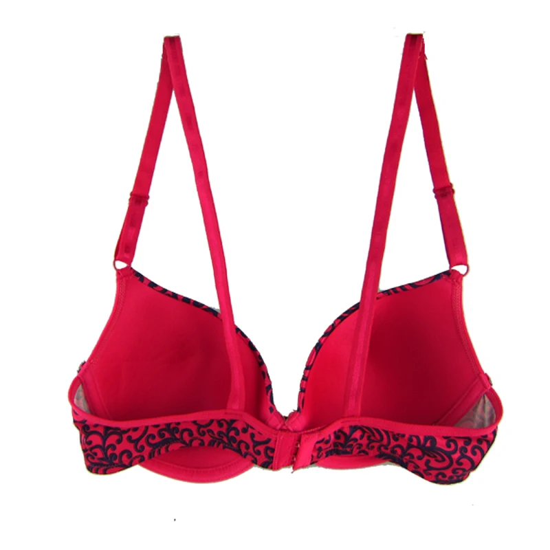 Женский бюстгальтер пуш ап с винтажным принтом|cup bra|bra blingbra tape |