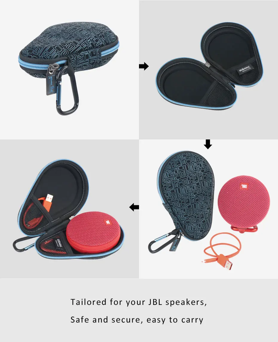 Shellnail Bluetooth динамик дорожная сумка для JBL клип 2 беспроводной динамик s Soundbox коробка для хранения протектор сумка для планшета EVA