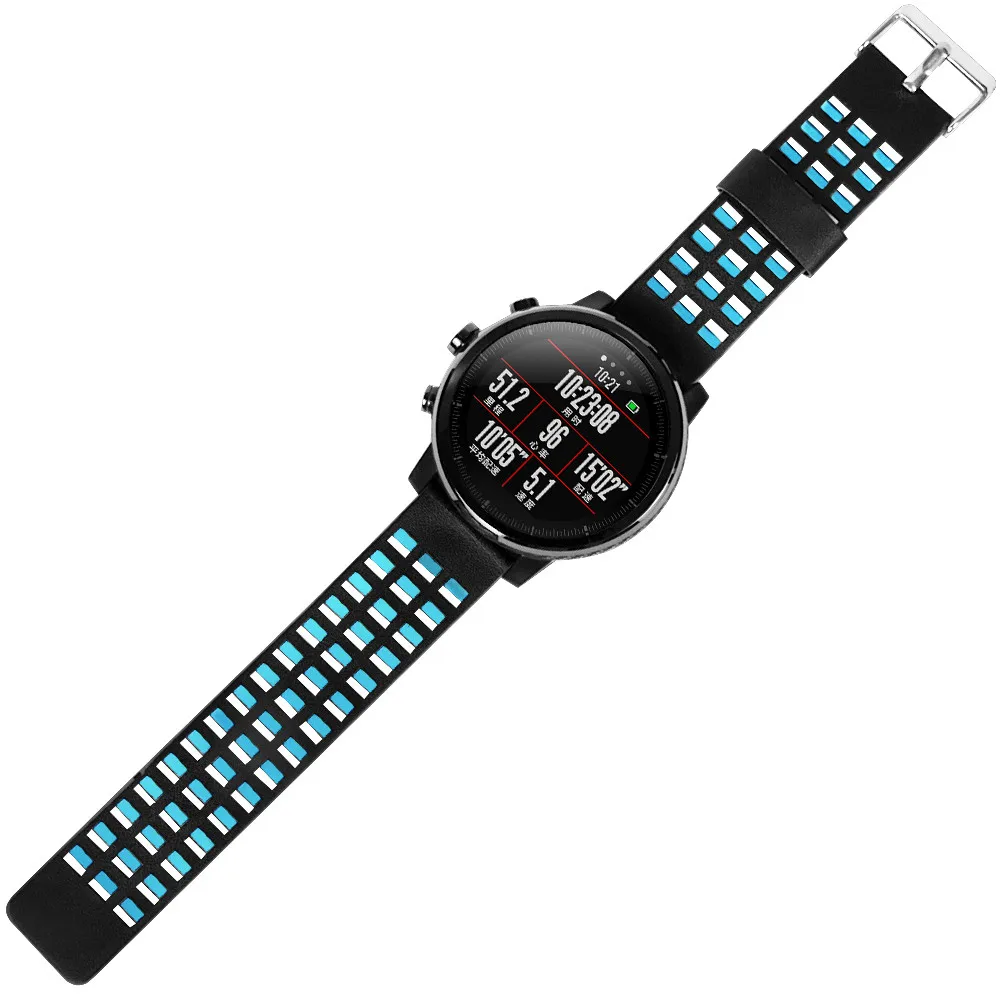 Нейлоновый ремешок для часов Huami AMAZFIT 2/2S Stratos сменный кожаный браслет умные часы