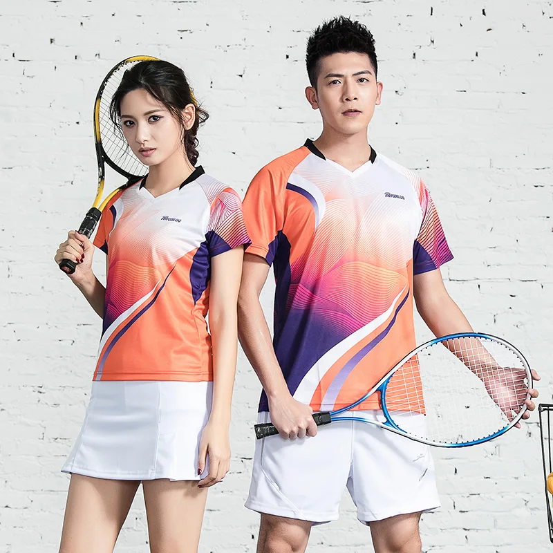 2019 комплекты женских Джерси для бадминтона под заказ мужские тренировочные