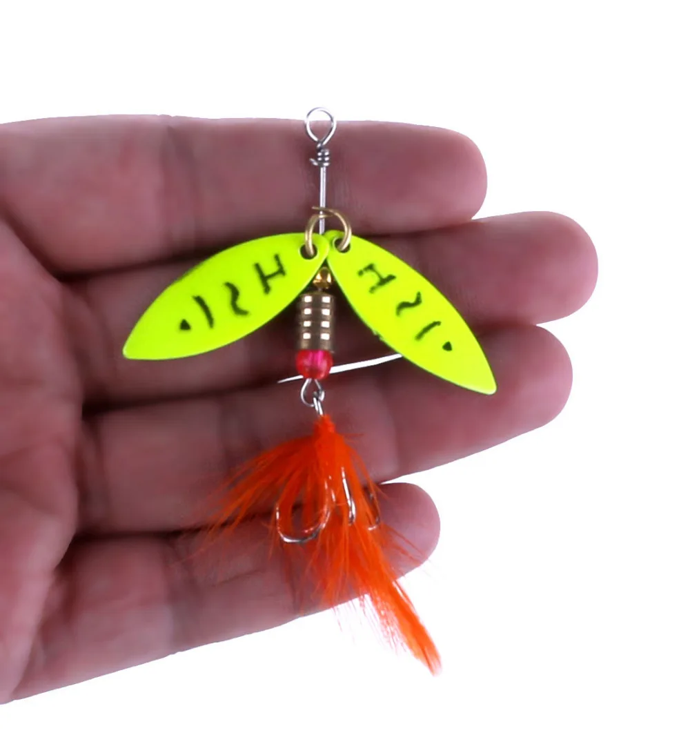 Металлический воблер в виде ложки с блестками 1 шт. рыболовные приманки Спиннеры