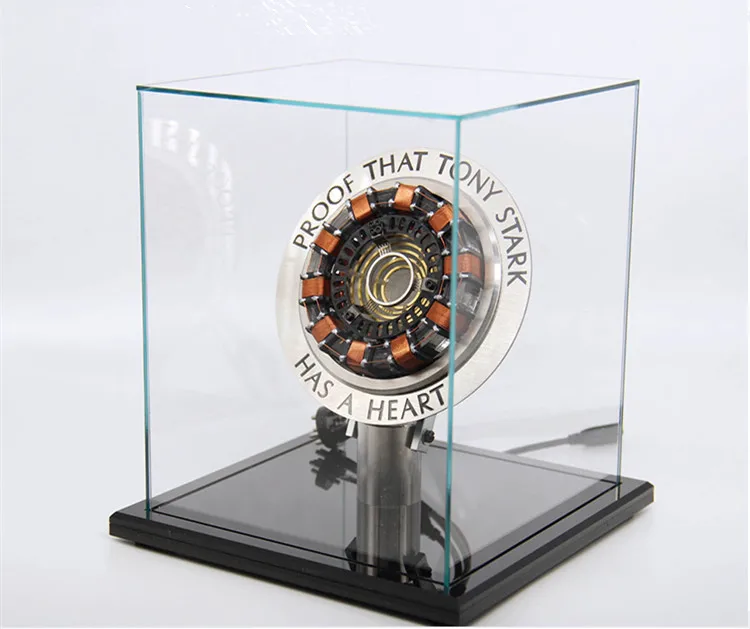 

[Finished Assemble] 1:1 scale Super hero Iron Arc Reactor A generation of glowing heart model with LED Light Action Figure