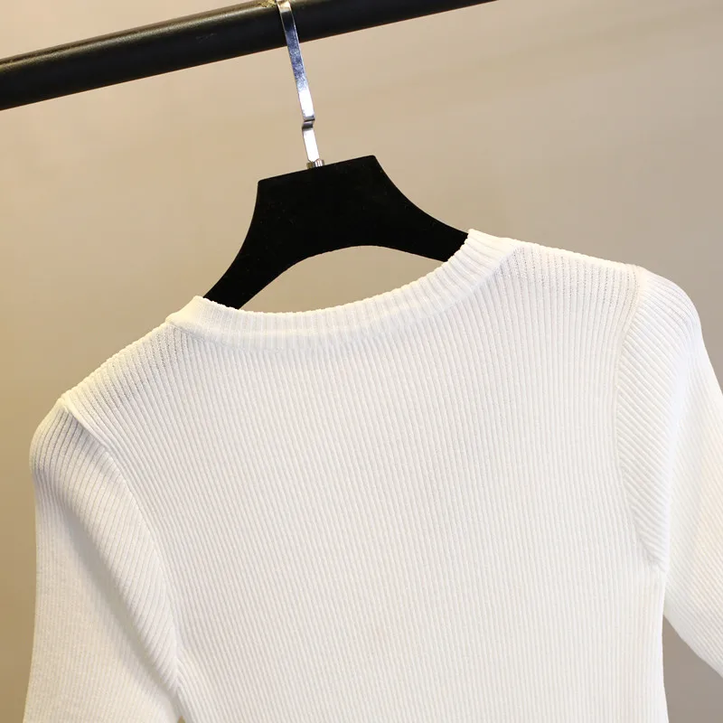 BOYUAN Summer Autumn Women Pullover Knitted pull femme Short Sleeve Shirt Knitwear High Quality | Женская одежда