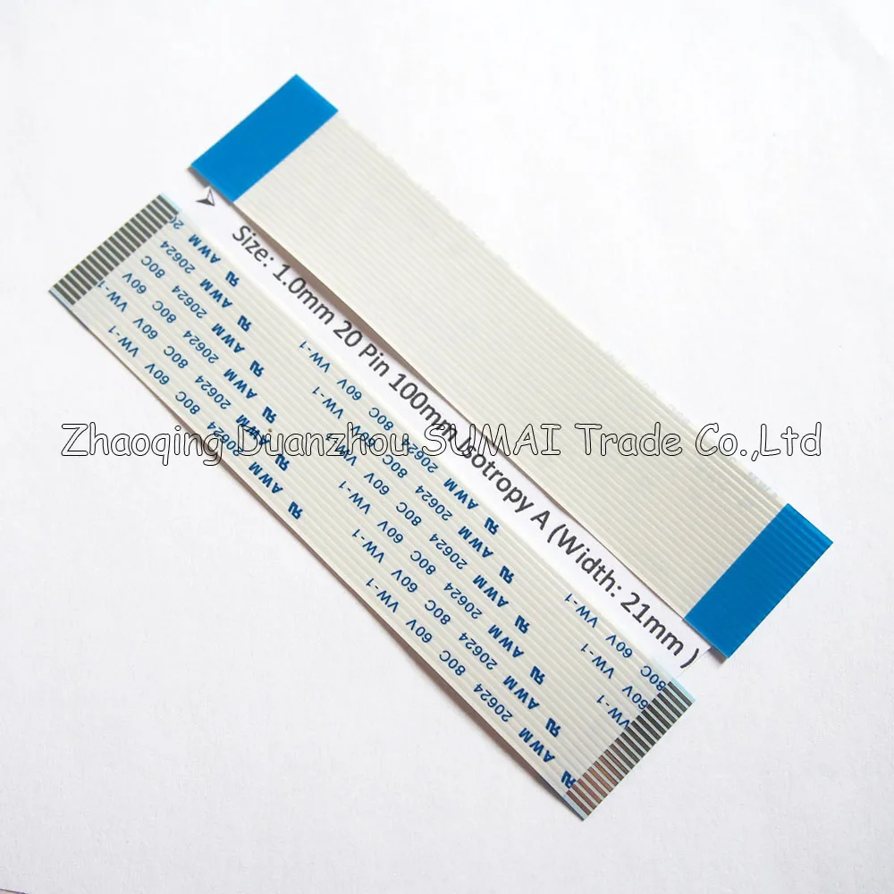 100 шт./лот FFC/FPC Гибкий плоский кабель 1 0 мм Шаг 20 pin Isotropy A или Anisotropy B AWM 20624 80C 60В VW-1 |