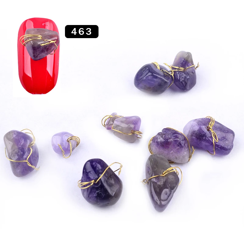 10 _ Последняя мода медный проводной натуральный камень украшения для дизайна