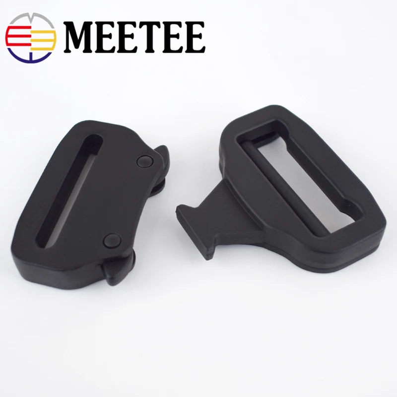 Meetee 27 мм/38 мм металлическая сумка рюкзак ремень Quick Side Release Пряжка собачий воротник, тканевая лента Ремни Аксессуары для военного оборудования