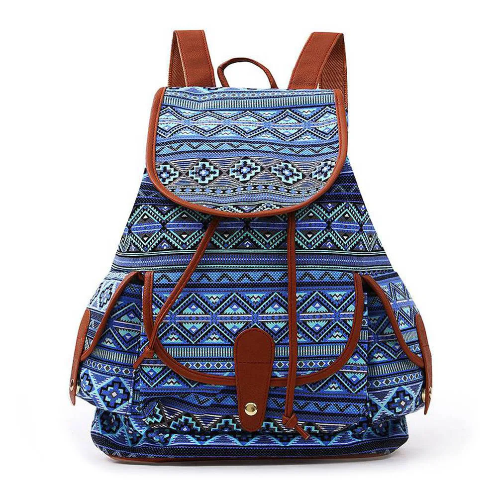 Новинка винтажная школьная сумка для женщин и девочек рюкзак в стиле бохо с