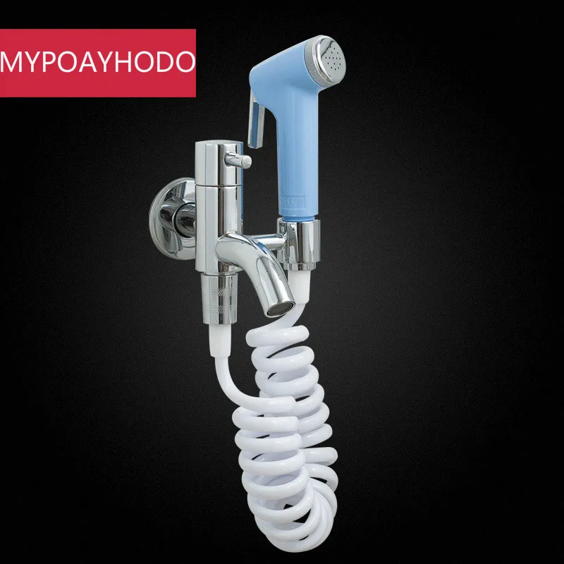 Brass Toilet Bibcock Protable Hand Held Bidet Shower Spray Gun/Women Faucet Shattaf Set Wall Mounted torneira ducha | Обустройство