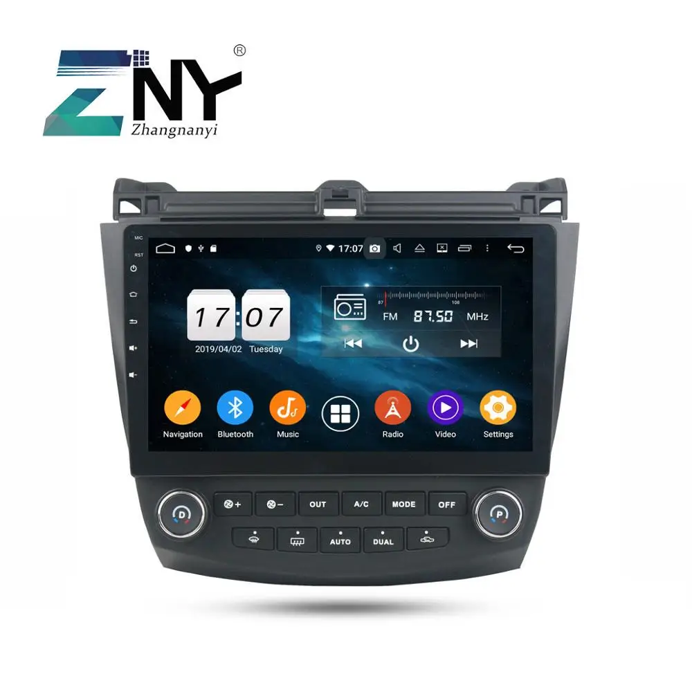10 1 &quotips Android 9 0 автомобильный Стерео Авторадио для Honda Accord 7 2003 2004 2005 2006 2007 FM RDS