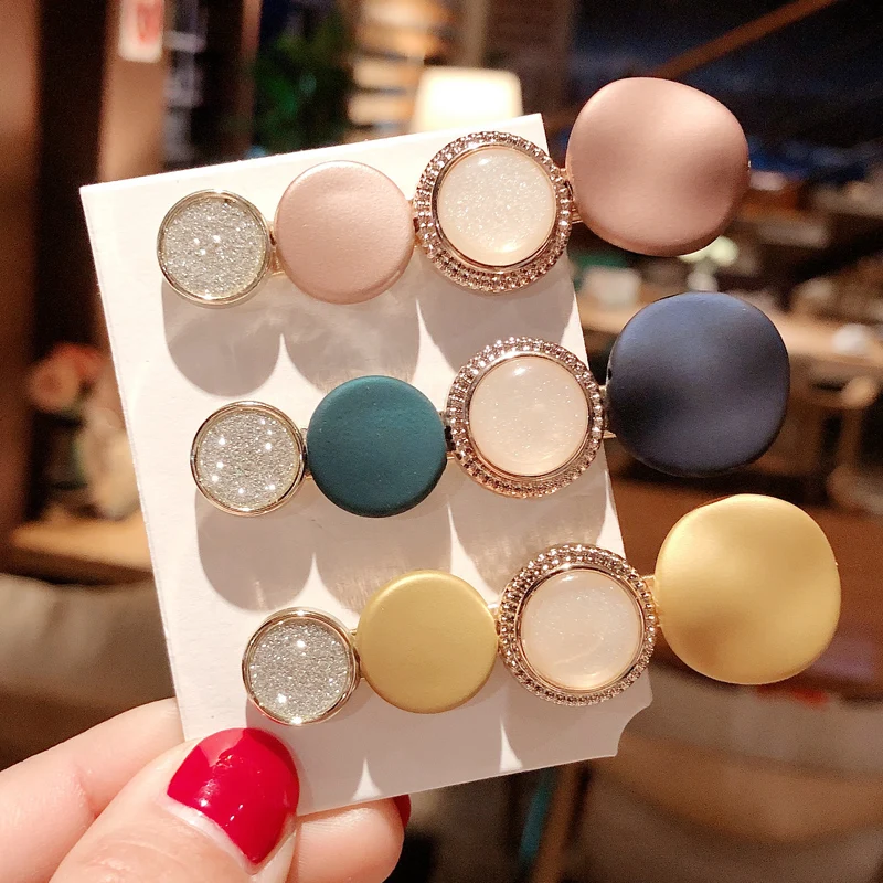 Модные женские аксессуары для волос в Корейском стиле Красочные заколки Ретро