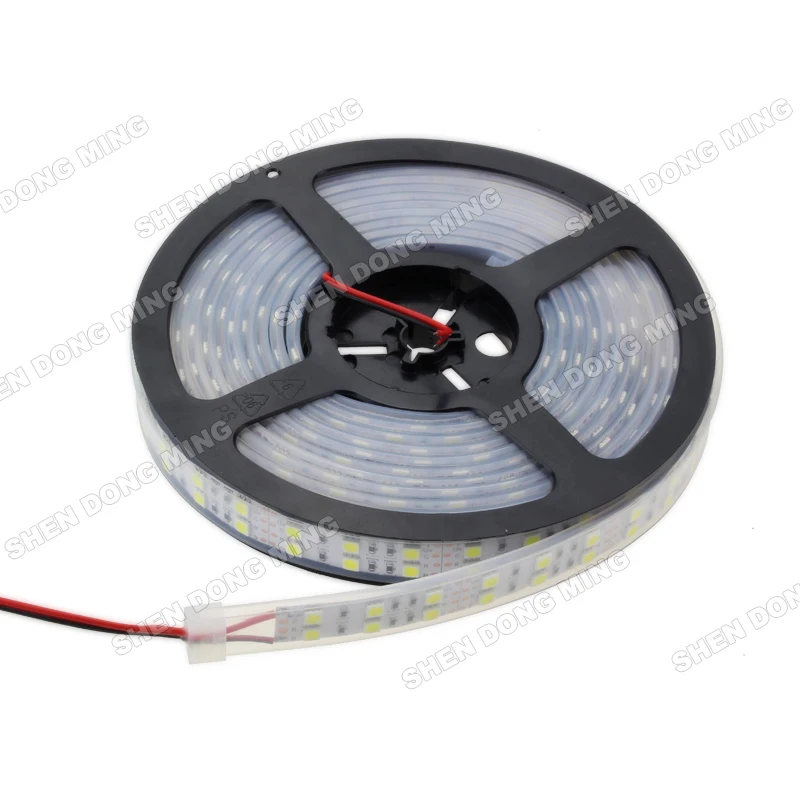 RGB LED Strip light waterproof IP67  SMD DC12V LED Strip 5050 120leds/m flexible led White/RGB/Warm White 15meter/lot