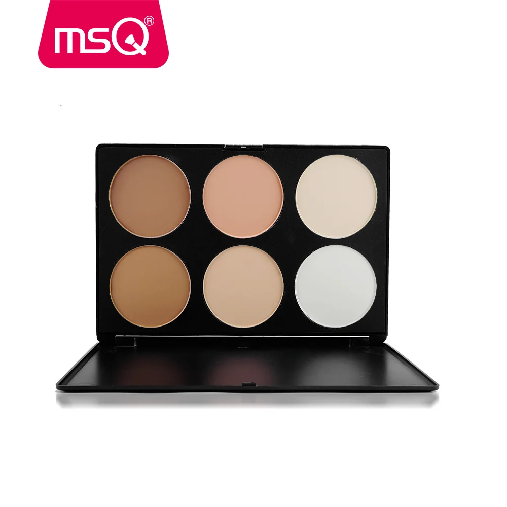 MSQ Basic 6 Colors Concealer Foundation Makeup Palette Facial Powder Cosmetic Tools For Beauty |