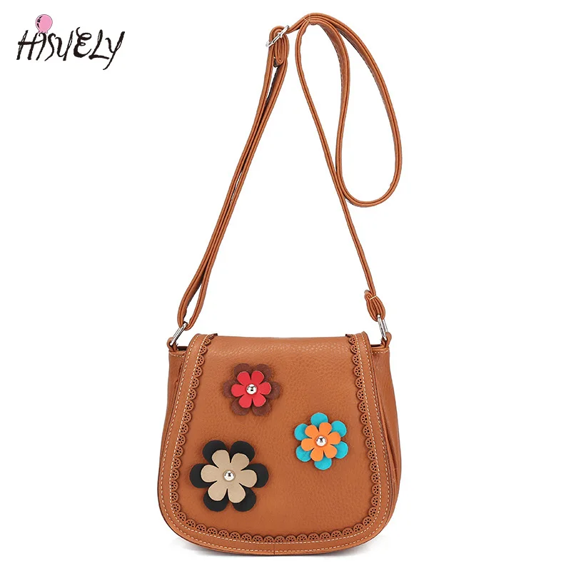 Женская сумка мессенджер HISUELY винтажная тканая через плечо в стиле ретро