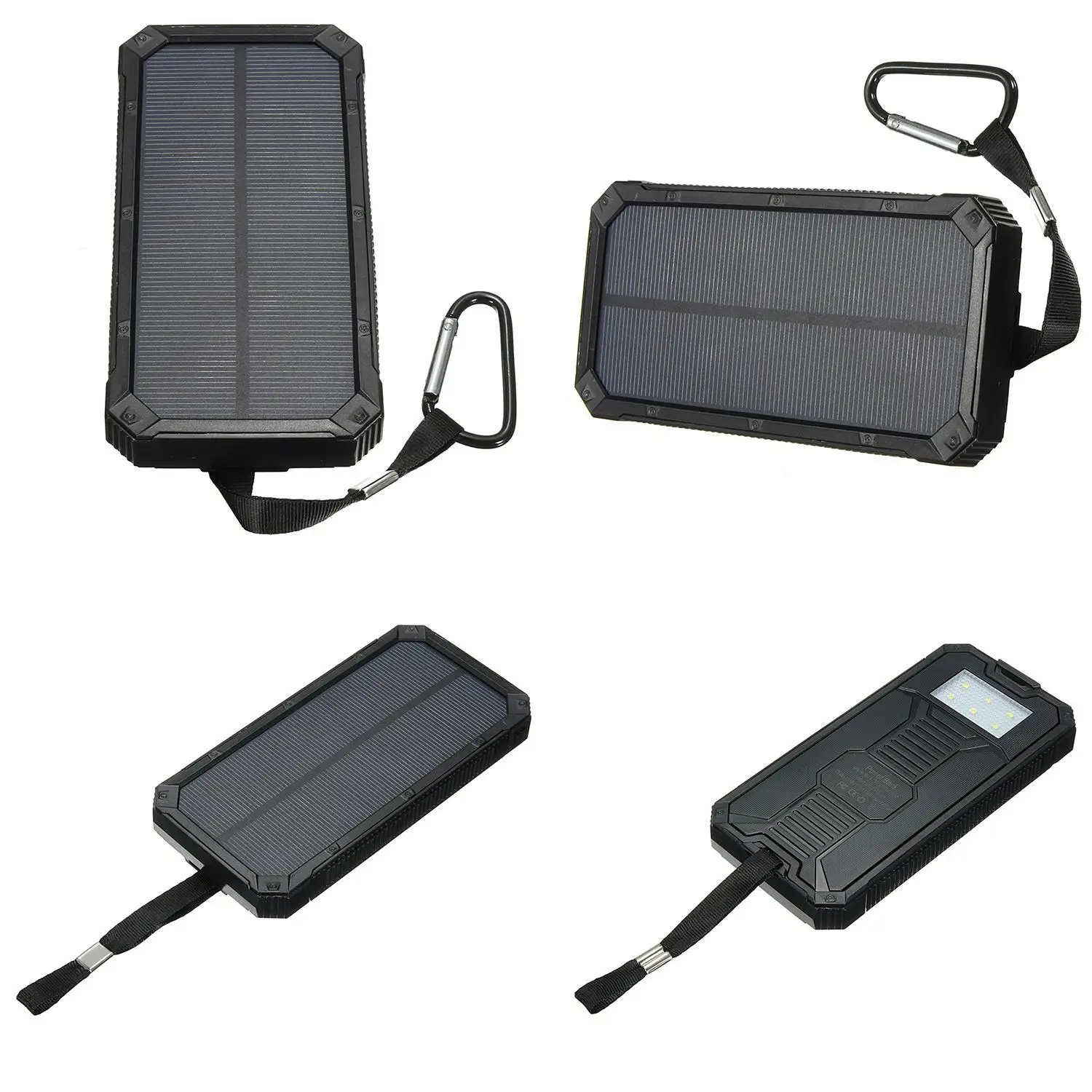 Открытый прочный Практичный Водонепроницаемый двойной порт DC 5 V/2A: V/1A Солнечный