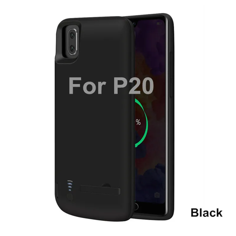 Чехол для внешнего зарядного устройства KQJYS 5000/6500 мАч для HUAWEI P20 P20 Pro Nova 3e power Bank чехол для резервного зарядного устройства - Цвет: Black  For P20