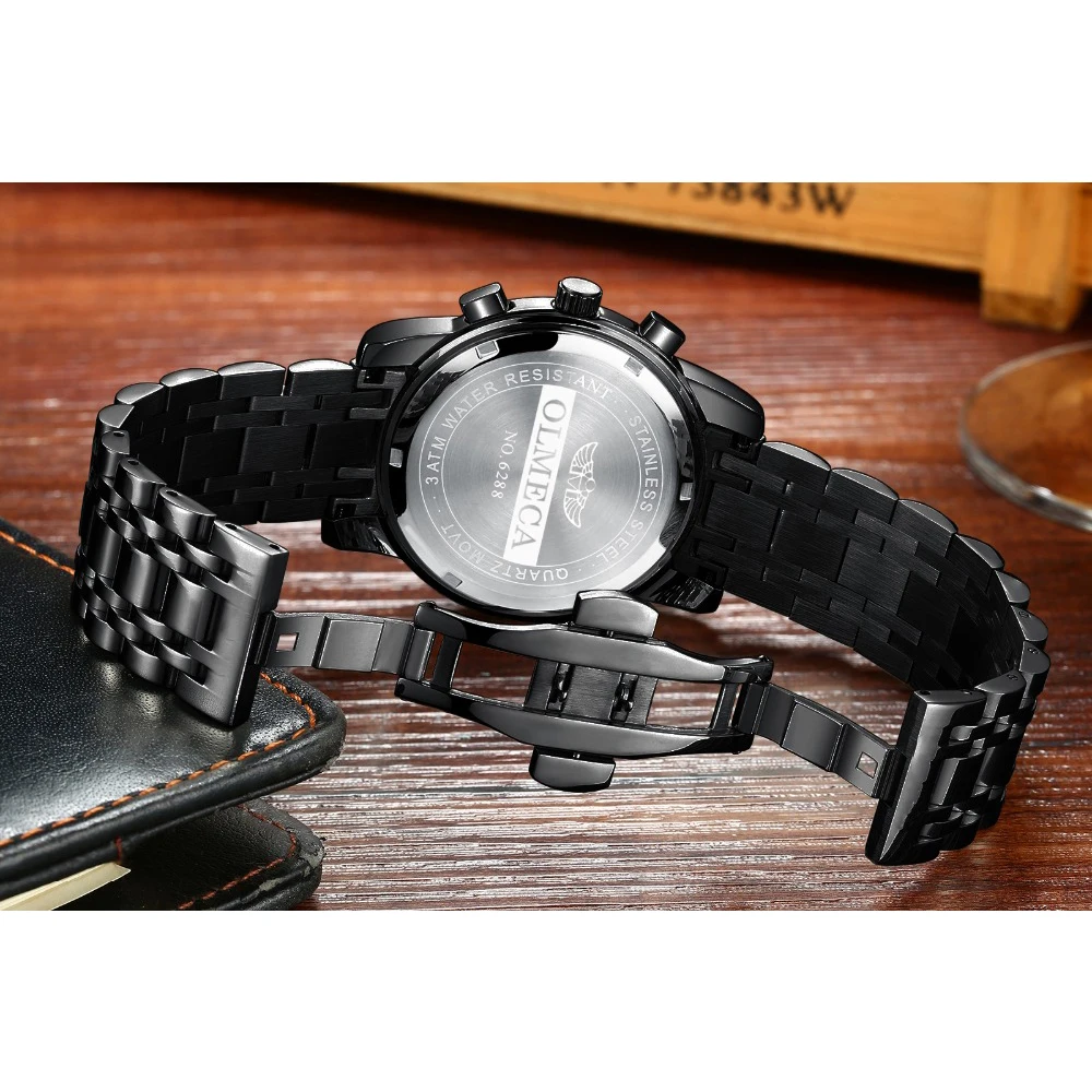 OLMECA бренд класса люкс Reloj Hombre мужские Ретро Часы повседневные кварцевые наручные
