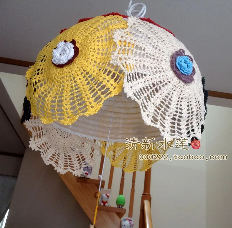 Красочный Французский красивый дизайн ручная работа вязаный крючком круглый