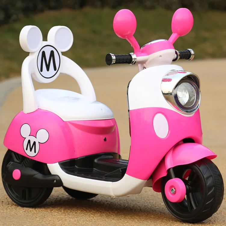

2021 new children electric toy car men and women children baby three-wheel pedal Mulan battery motorcycle