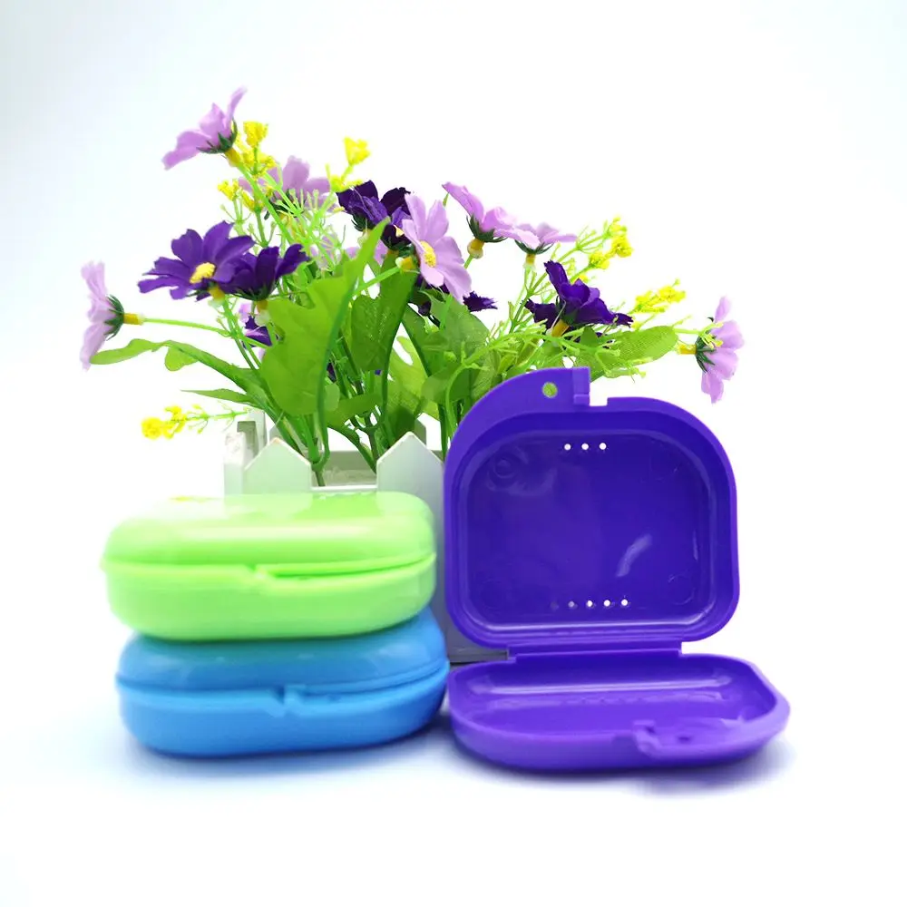 Пластиковый контейнер для хранения искусственных зубов 80 х78 х28 мм|plastic storage|storage box