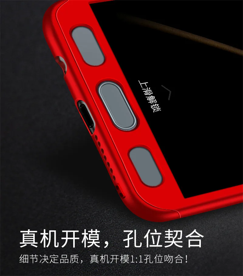 360 Degree Back Cover For Huawei Honor 9 8 Lite View 10 7X P8 2017 Y7 Prime Cases Hard Plastic Full Body Coverage Protect |